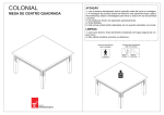 mesa de centro quadrada