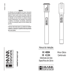 Manual de Utilização - Hanna Instruments Portugal