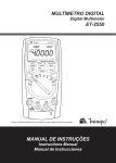 MANUAL DE INSTRUÇÕES MULTÍMETRO DIGITAL ET-2550