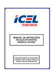 manual de instruções do alicate digital modelo ad-9901