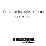 Manual de Instruções e Termo de Garantia