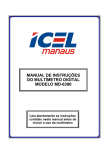 manual de instruções do multímetro digital modelo md