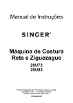 Máquina de Costura Reta e Ziguezague