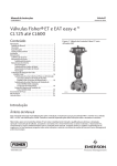 Válvulas Fisherr ET e EAT easy-et CL125 até CL600