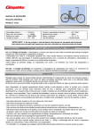 MANUAL DE INSTRUÇÕES BICICLETA ELÉCTRICA