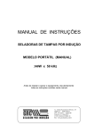 Manual de Instruções da Seladora Portátil Nacional
