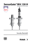 Manual de Instruções SensoGate WA 130 H | Knick