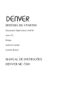 sistema de 3 partes manual de instruções denver mc-7200