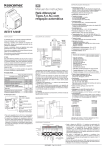 RESYS M40R Manual de instruções Relé diferencial