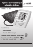 Aparelho de Pressão Digital Automático de Braço LA250 – G-TECH