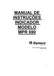 MANUAL DE INSTRUÇÕES INDICADOR MODELO MPR 690