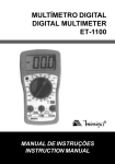 multímetro digital digital multimeter et-1100