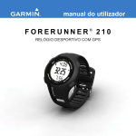 FORERUNNER ® 2 1 0 manual do utilizador