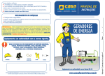 Manual de instruções gerador de energia