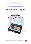 MANUAL DE UTILIZAÇÃO Telecelula Battery Checker I