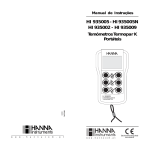 Manual de Utilização - Hanna Instruments Portugal