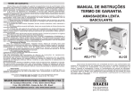 MANUAL DE INSTRUÇÕES TERMO DE GARANTIA MANUAL DE