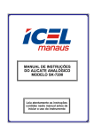 manual de instruções do alicate analógico modelo sk