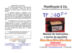 Manual de instruções TF 240 PRO-706
