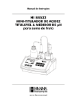 Manual de Utilização - Hanna Instruments Portugal