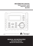 MANUAL DE INSTRUÇÕES MEGÔMETRO DIGITAL