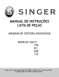 MANUAL DE INSTRUÇÕES LISTA DE PEÇAS