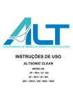 INSTRUÇÕES DE USO ALTSONIC CLEAN 30IA novo