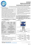 SÉRIE 585 MANUAL DE INSTRUÇÕES REGISTRADOR