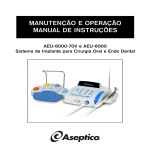 MANUTENÇÃO E OPERAÇÃO MANUAL DE INSTRUÇÕES