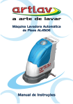 Manual Artlav - 450 E - Para limpeza profissional, conte com as
