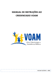 MANUAL DE INSTRUÇÕES AO CREDENCIADO VOAM