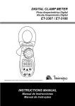 DIGITAL CLAMP METER INSTRUCTIONS MANUAL ET