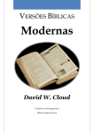 Versoes Modernas Da Biblia -- D.W.Cloud.