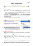 Finance – Tesouraria de Igreja Manual de instruções.