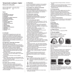 Temporizador analógico / digital Manual de instruções