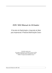 AXIS 1650 Manual do Utilizador