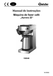 Manual de instruções Máquina de fazer café „Aurora 22“