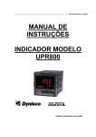 MANUAL DE INSTRUÇÕES INDICADOR MODELO UPR800