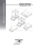 Manual de Instruções, Balanças NewClassic, Modelos MS-S / MS-L