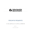 PERGUNTAS FREQUENTES - Caixa Geral de Aposentações