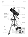 Manual de instruções Orion® StarBlast™ 4.5 EQ #9798 Telescópio