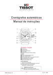 Cronógrafos automáticos Manual de instruções