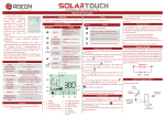 Controlador solar Touchscreen SL1 Manual de Instruções