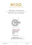 Relógios analógicos Manual de instruções