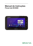 Manual de Instruções Planet tab BV-4000