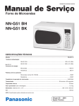Manual de Serviço Microondas Panasonic NN-G51bh
