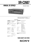 manual de serviço fm/am cassette car stereo - Wiki Karat