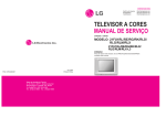 TELEVISOR A CORES MANUAL DE SERVIÇO