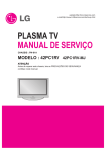 PLASMA TV MANUAL DE SERVIÇO