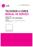 TELEVISOR A CORES MANUAL DE SERVIÇO